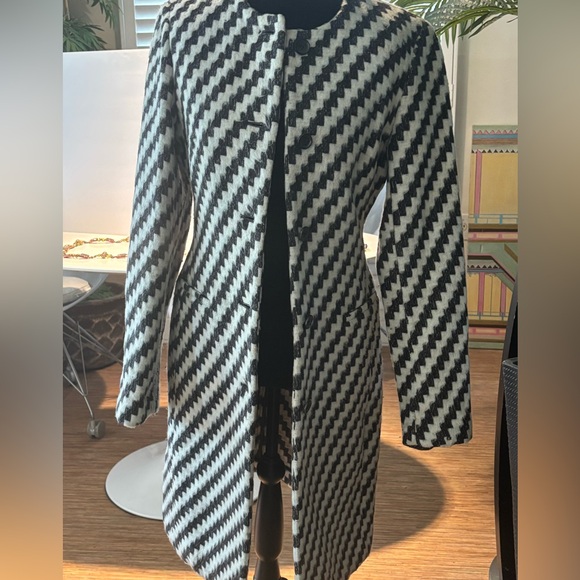 Wool and possibly mohair Tocca herringbone coat jacket blazer - Picture 3 of 11